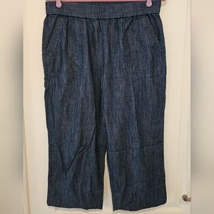 Talbots Cropped Strech Waist Jeans 100% Cotton